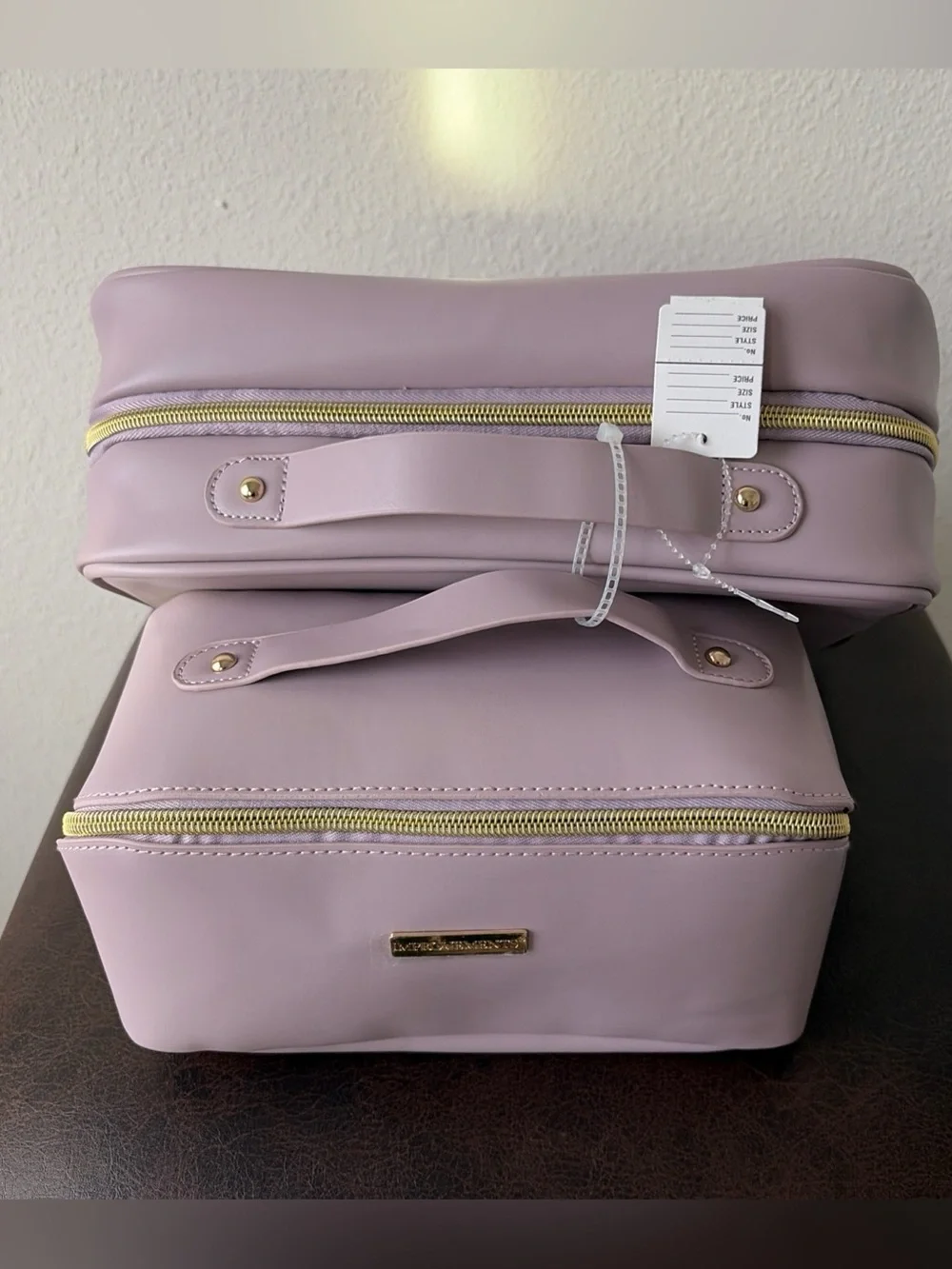 Improvements Beauty Travel Cosmetic/Toiletries Organizer Set of 2 Pink NWT